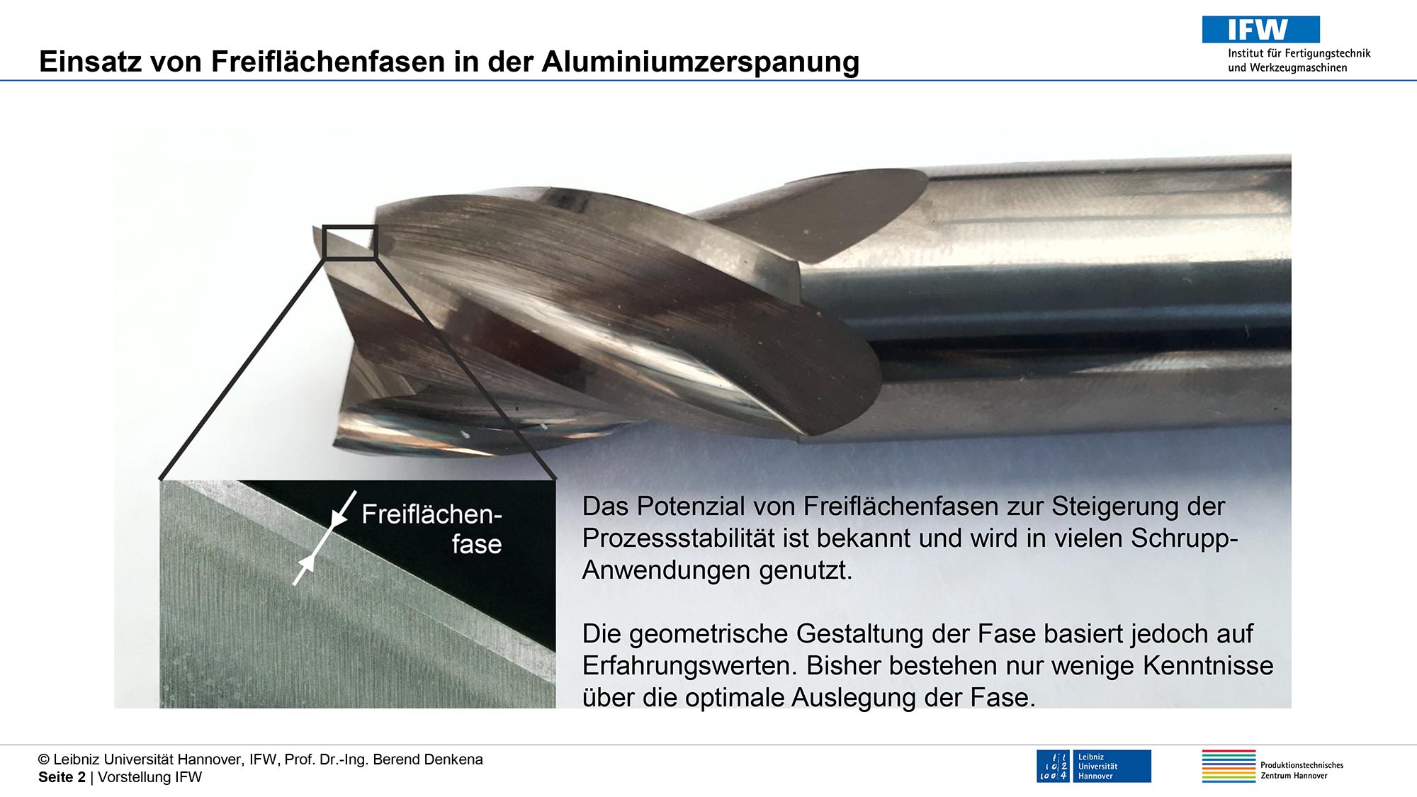 Josef Neumüller Werkzeugschleiferei GmbH - Freiflächenfasen